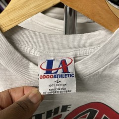 Vintage 1995 I’m Back Michael Jordan NBA Logo Athletic Grey Tee Men Size Large
