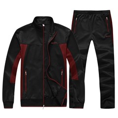 Men’s Tracksuits 2 Piece Running Jackets Athletic Pants Sports Suit with Zipp…
