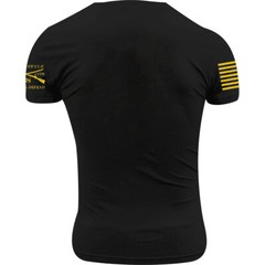 Grunt Style Women’s Relaxed Fit Army – Basic Full Logo T-Shirt – Black