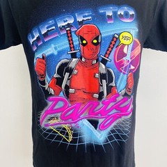 Deadpool Men Size Large 42/44 T-Shirt Here To Party Licensed Marvel Comics Movie