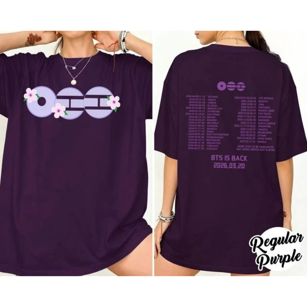 BTS Arirang Tour 2026 Shirt Bangtan Army Concert Merch Tee