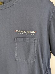 Dark Seas Division Blue T-Shirt Mens S Pacific Atlantic Crew Neck Crap Graphic