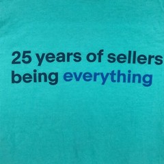 eBay Mens Shirt Large Green Blue Short Sleeve Crew Neck 25th Anniversary