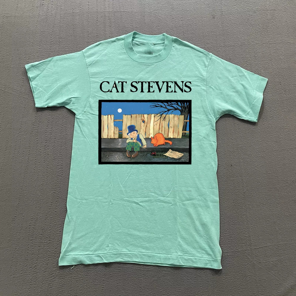 Rare Cat Stevens Album Gift For Fan S to 5XL Green T-shirt