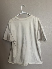 Nike Just Do It cream cotton t-shirt Size Large Oneita Blank
