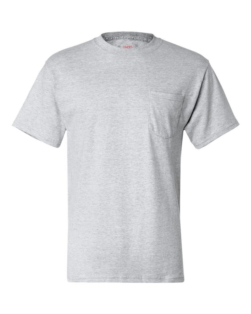 Hanes 5190 Men’s Beefy-T T-Shirt Sizes S-3XL with Pocket