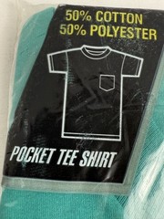 Vintage BVD Shirt Mens 2XL Heavyweight Pocket Tee Made USA Cotton Blend 90s NOS