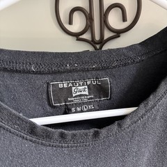 Beautiful Giant Black Pocket T Shirt XL Tribal Aztec Stripe Casual Tee