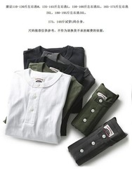 American Summer New Mens Cotton Henry Collar Retro Casual Short-Sleeved T-Shirt