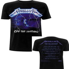Metallica Ride the Lightning Mens T-Shirt – Mens Tees Lightweight – Brand New