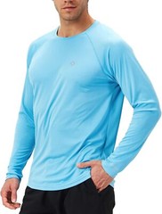 Men’s Rash Guard Swim Shirt UPF 50+ Long Sleeve Quick Dry Lightweight