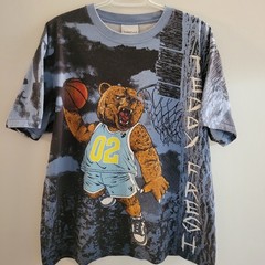 Teddy Fresh Basketball AOP Short Sleeve T-Shirt Men’s Size Large