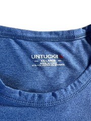 3 Pack-UNTUCKit Short Sleeve Crew Men’s T-Shirt – XXL Charcoal/Lt. Blu/Royal Blu
