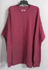 New-Men’s Hanes Beefy Long Sleeve Pullover Cotton Shirt.soft.durable.sz 3xl