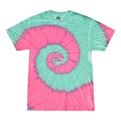 Multi-Color Tie Dye T-Shirts, Kids & Adults Short Sleeve Cotton Colortone