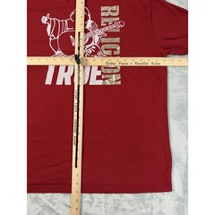 True Religion Shirt Men’s 2XL Red Gold Foil Metallic Buddha Logo Cotton T-Shirt