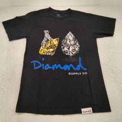 Diamond Supply Co Graphic Crew Neck Short Sleeve T Shirt Mens Size S Black