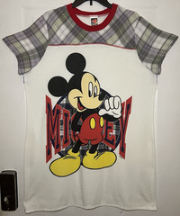 Disney Mickey Unlimited Vintage 90’s Long White Sleep Shirt Nightshirt