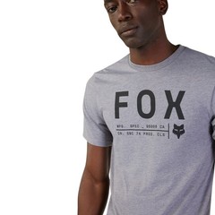 Fox Racing Mens Non Stop T-Shirt Short Sleeve Tech Tee TruDri Heather Graphite