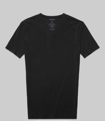 Tommy John Cool Cotton High V-neck Stay Tucked Undershirt Black Men’s Medium