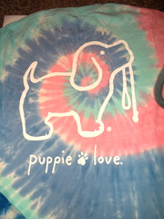 #2- 3 Tie-dye T-shirts Fruity Pebbles cereal Swoosh HODL it Puppy Love small