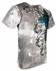 Xtreme Couture by Affliction Men’s T-Shirt BASTILE MASS White Biker S-5XL