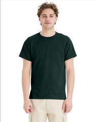 Hanes 5170 5XL EcoSmart Crewneck Short Sleeve Tee Pit to Pit 31″ Deep Forest
