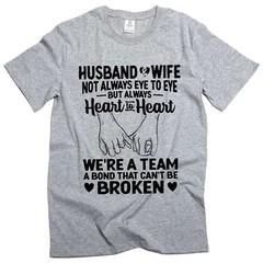 Men’s Husband and Wife T-shirt couple Valentine’s day anniversary family gifts
