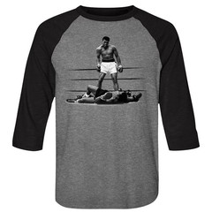Muhammad Ali Punchydude 3/4 Sleeve Raglan T-Shirt