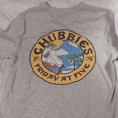 Chubbies Gray S Men’s “Friday at Five” Seal of Approva Graphic Crew Tee