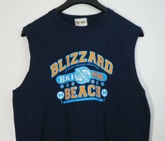 Walt Disney World Blizzard Beach Ski Patrol Tank Sleeveless Men’s Large Blue