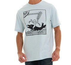 NWT Keith Haring Men’s XL T-Shirt “Man on Dolphin” Short Sleeve Graphic Tee