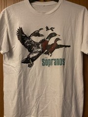 The Sopranos – HBO Series – White Shirt Featuring Ducks Flying – 27.5” x 20.5”