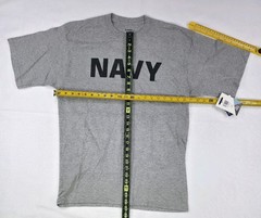 Soffe US Navy T-Shirt Size-Large Grey Crew Neck Basic