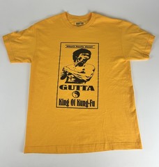 GUTTA King Of Kung Fu Bruce Lee Graphic T Shirt Yellow Men’s Medium