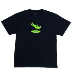 Brand New Mens April Man Down T-shirt Black