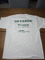 University Miami Hurricanes Basketball 2013 ACC Regular Season Champs Tshirt XL
