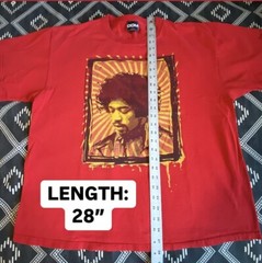 JIMI HENDRIX Licensed Rock T-Shirt 2004. XL (VTG) ODM Authentic Hendrix Preowned