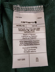CARHARTT Work Wear Heavyweight Green Short Sleeve Pocket T-shirt Men’s Size 2XL