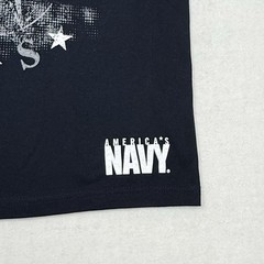 New Bayside America Navy T-Shirt Men’s Black Medium Directional Ship Midshipmen
