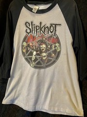 Vintage Rare Slipknot Large Metal Band Iowa Shirt USA 🇺🇸3/4 Sleeve Very Worn