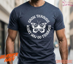 Unisex Grow Through What T-Shirt, Men T shirt,Women T shirt Gift Religion Top