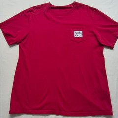 Southern Tide Georgia Bulldogs Men’s red graphic T-shirt XL pocket Cotton 2sided