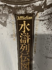 Affliction Heroes & Demons Warrior Cannon All Over Print T Shirt Mens Medium
