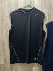 Nike Pro Combat Sleeveless Shirt Men’s XL Lot Of 2 Fitted Blue & Black