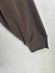 Bugatchi Uomo Long Sleeve Quarter Zip Large Mens Shirt Truffle Brown NWT