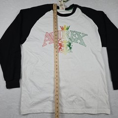 Avirex Vintage Men’s Size Extra Large XL Long Sleeve Rasta Logo Shirt New Flaws