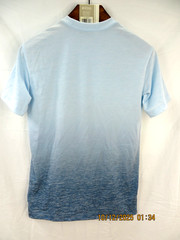 UNBRANDED SZ M NWOT Polyest/Cotton Men’s 3 Tone Marled Blue Crew Neck T- Shirt