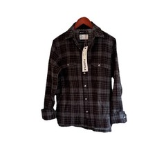 NWT Purple Brand Men’s XS Wool Flannel Button Down Plaid Long Sleeve Shirt