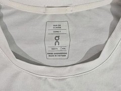 On Cloud Run On Core-T Short Sleeve T-Shirt Top Men’s Size XXL White Very Clean